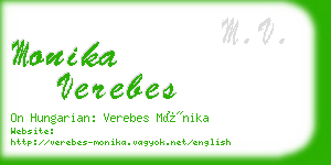monika verebes business card